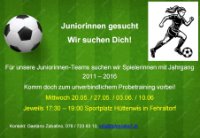 Juniorinnen gesucht Juniorinnen gesucht